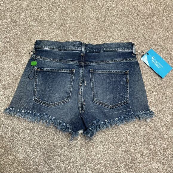 Y2K grunge streetwear Express 6 Edgy SafetyPin Frayed Highrise Shorts Punk Style - Picture 2 of 12